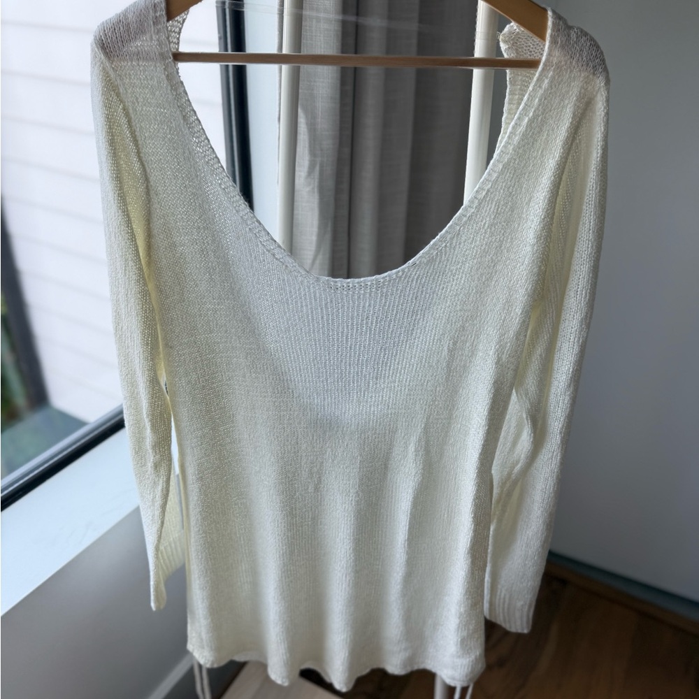 REVOLVE Cream Knit Swim Coverup